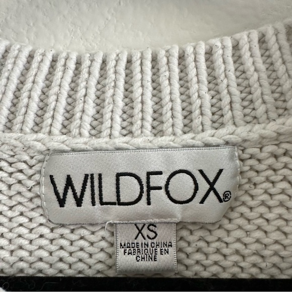 WILDFOX Women's Yr Dreams Duh Jumper in White XS - Picture 6 of 10